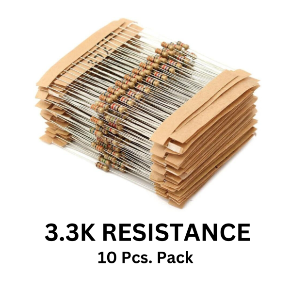 3.3K Resistance (10 Pcs. Pack)